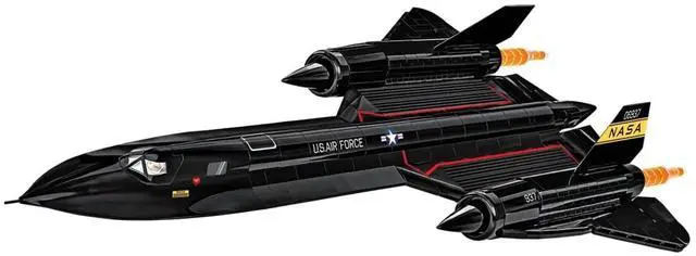 Alt view image 4 of 7 - COBI 5890 Armed Forces Lockheed SR-71 Blackbird Building Set, 1424 Pcs, Age 8+