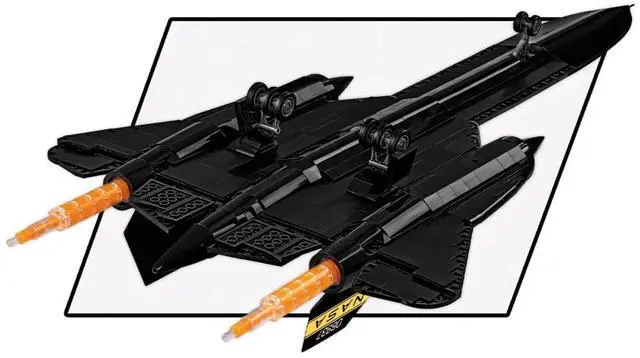 Alt view image 6 of 7 - COBI 5890 Armed Forces Lockheed SR-71 Blackbird Building Set, 1424 Pcs, Age 8+
