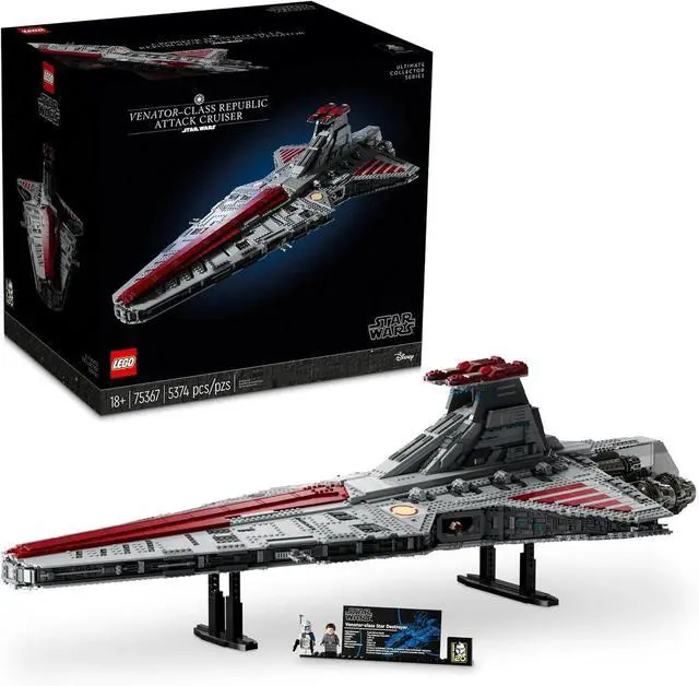 Main image of LEGO Star Wars Venator-Class Attack Cruiser Building Set, 5374 Pieces, Age 18+