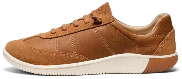 Alt view image 5 of 7 - KEEN Women's KNX T-Toe Lace-Up Leather Regular Sneaker, Chipmunk/Birch - Size 8.5