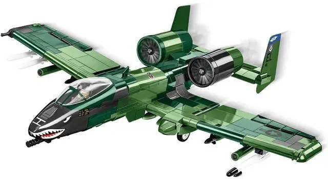 Alt view image 3 of 7 - COBI Armed Forces A-10 Thunderbolt II Warthog Aircraft Building Sets, 667 Pieces