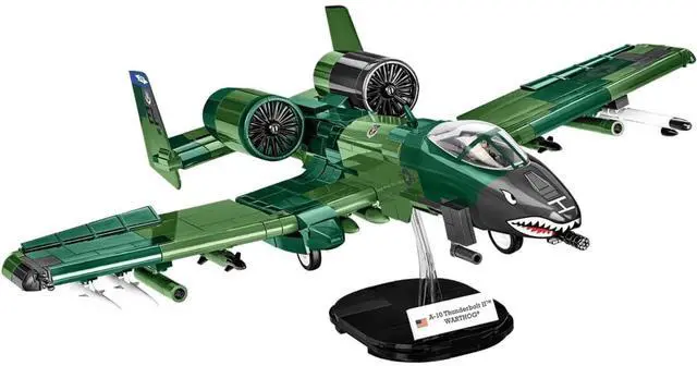 Alt view image 2 of 7 - COBI Armed Forces A-10 Thunderbolt II Warthog Aircraft Building Sets, 667 Pieces