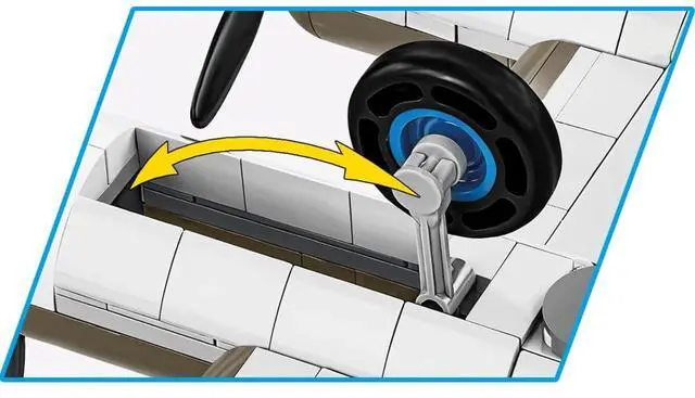 Alt view image 6 of 7 - COBI 5749 WWII Boeing B-17F Flying Fortress Building Sets, 1376 Pieces, Age 10+