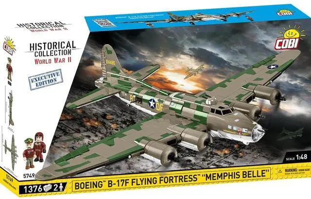 Main image of COBI 5749 WWII Boeing B-17F Flying Fortress Building Sets, 1376 Pieces, Age 10+
