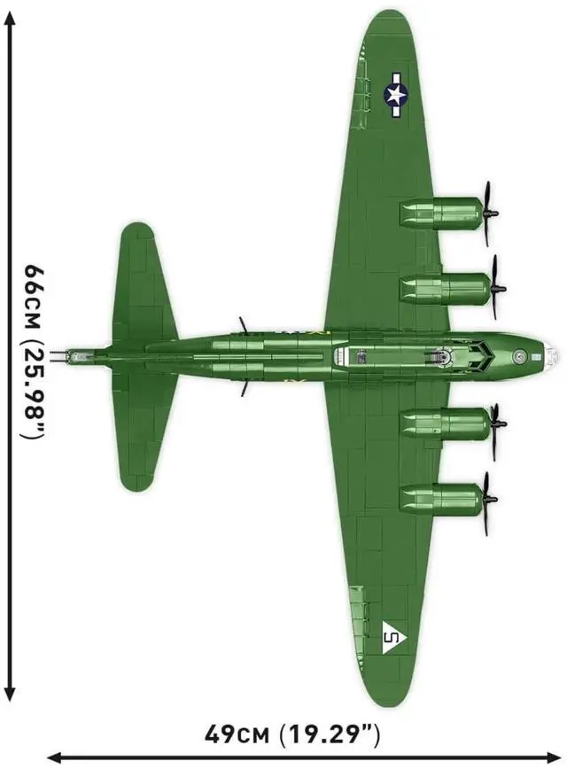 Alt view image 4 of 7 - COBI WWII Boeing B-17F Flying Fortress Aircraft Building Sets, 1210 Pcs, Age 10+