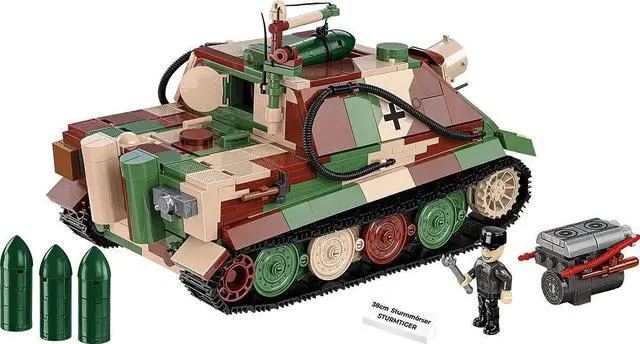Alt view image 2 of 7 - COBI Historical Collection WWII 38 cm Sturmmörser Sturmtiger, 1100 Pieces