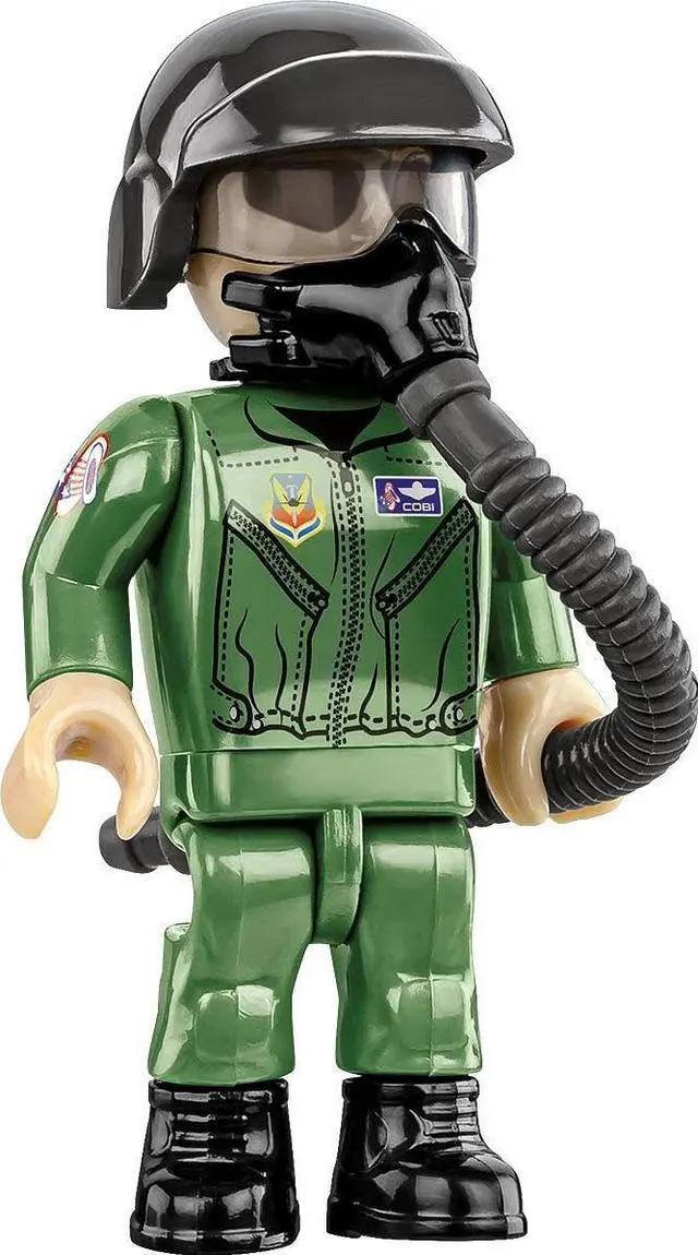 Alt view image 7 of 7 - COBI Armed Forces Lockheed F-22 Raptor Jet Plane, Silver, 695 Pieces