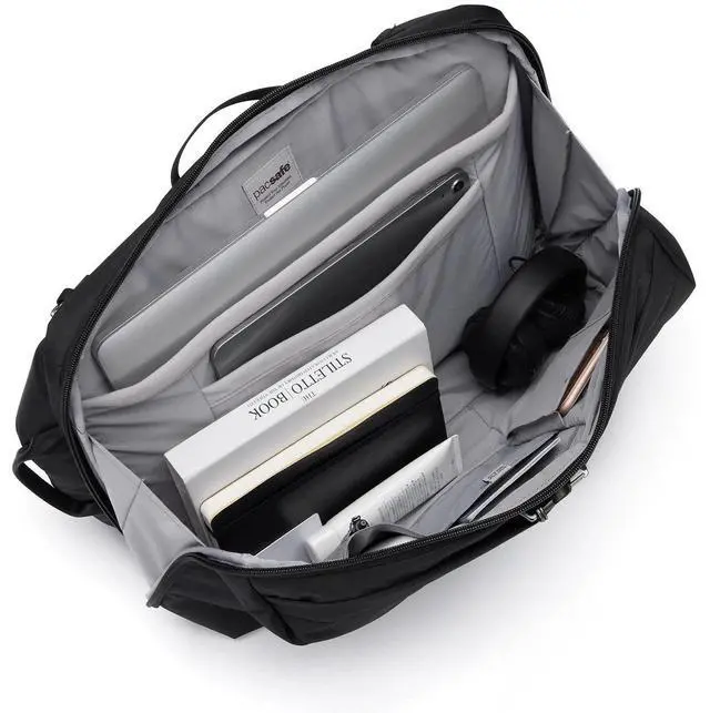 Alt view image 5 of 7 - Pacsafe Unisex Metrosafe X Anti Theft 16-inch Laptop Backpack, 18-Litres, Black