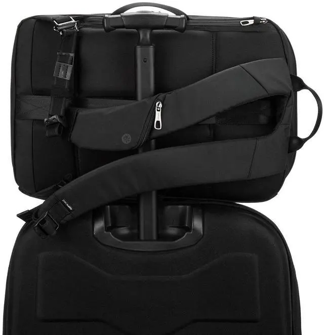 Alt view image 4 of 7 - Pacsafe Unisex Metrosafe X Anti Theft 16-inch Laptop Backpack, 18-Litres, Black