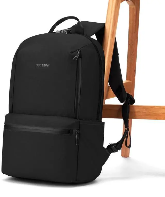 Alt view image 3 of 7 - Pacsafe Unisex Metrosafe X Anti Theft 15-inch Laptop Backpack, 20-Litres, Black