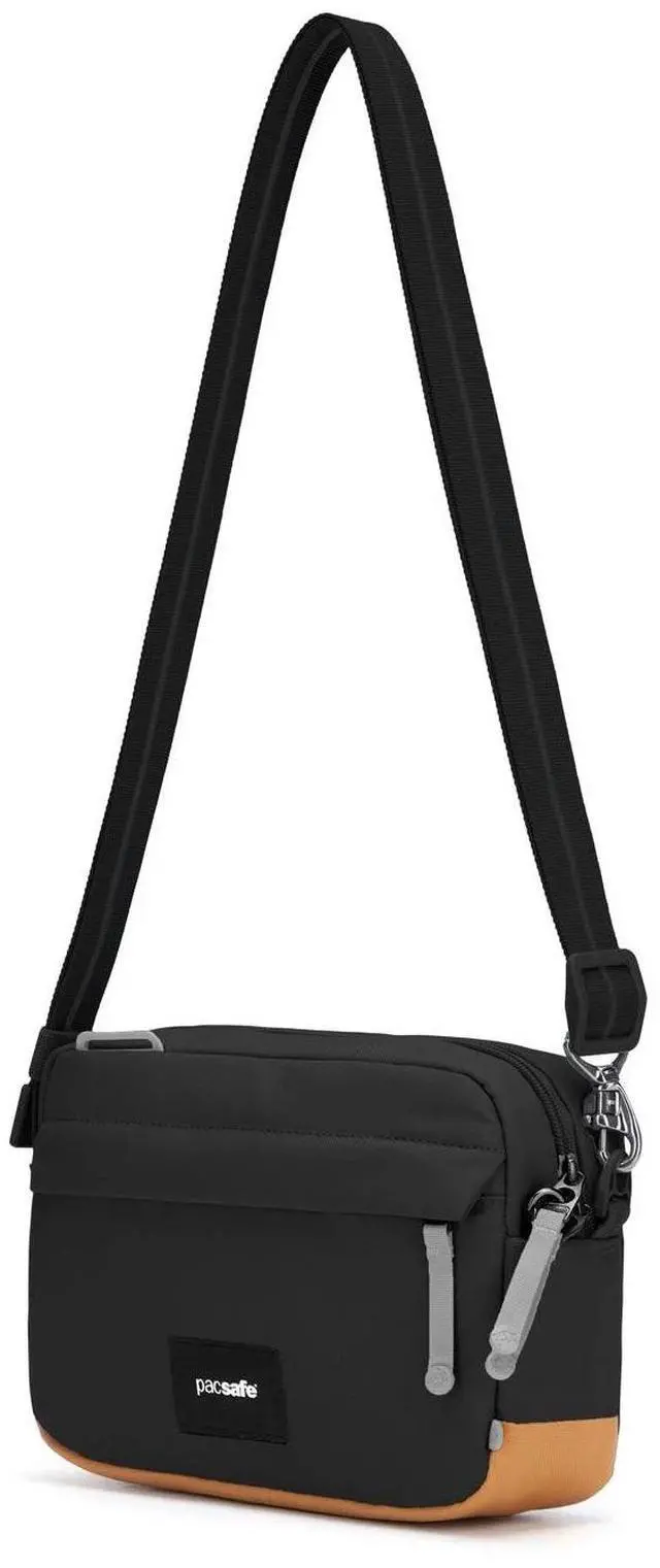 Alt view image 2 of 7 - Pacsafe Women's Go Anti-Theft Adjustable Crossbody HandBag with Strap, Jet Black