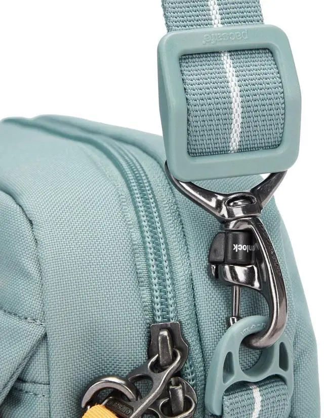 Alt view image 6 of 6 - Pacsafe Women's Go Anti-Theft Adjustable Crossbody HandBag, Fresh Mint
