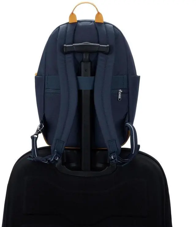 Alt view image 4 of 6 - Pacsafe Unisex Go Anti-Theft Adjustable 13" Laptop Backpack, 15L, Coastal Blue