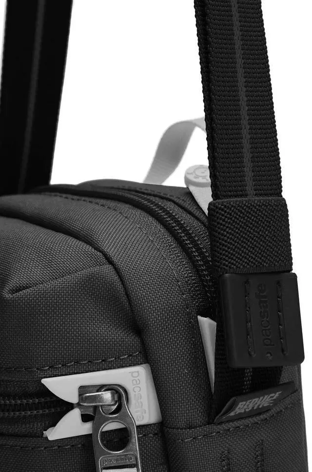 Alt view image 6 of 7 - Pacsafe Unisex Go Anti-Theft Adjustable Micro Crossbody Handbag, Jet Black