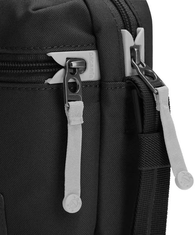 Alt view image 7 of 7 - Pacsafe Unisex Go Anti-Theft Adjustable Micro Crossbody Handbag, Jet Black