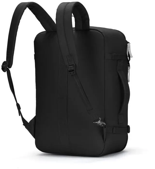 Alt view image 2 of 7 - Pacsafe Unisex Go Anti-Theft Adjustable Carry-on Backpack, 34-Liter Jet Black