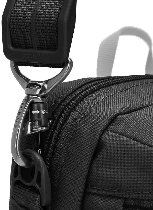 Alt view image 6 of 7 - Pacsafe Unisex Go Anti-Theft Adjustable Festival Crossbody Bag, Jet Black