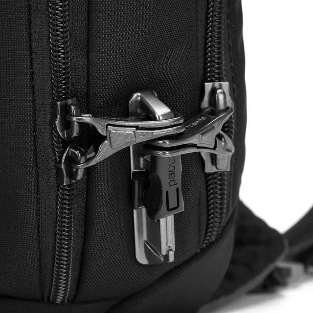 Alt view image 6 of 6 - Pacsafe Unisex Vibe 325 Anti-Theft Crossbody Casual Daypack, 10-Liter, Black