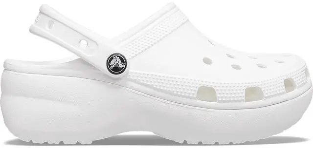 Main image of Crocs Unisex Classic Platform Fit & Comfortable Clog - White, Size W11