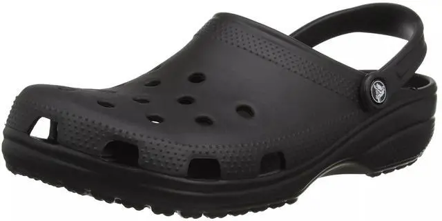 Main image of Crocs Unisex Classic Comfort Lightweight Casual Clogs, Black, 8 US Women / 6 US Men