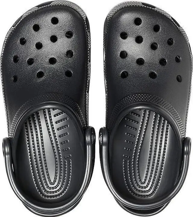 Alt view image 4 of 5 - Crocs Unisex Classic Comfort Lightweight Casual Clogs, Black, M9/W11