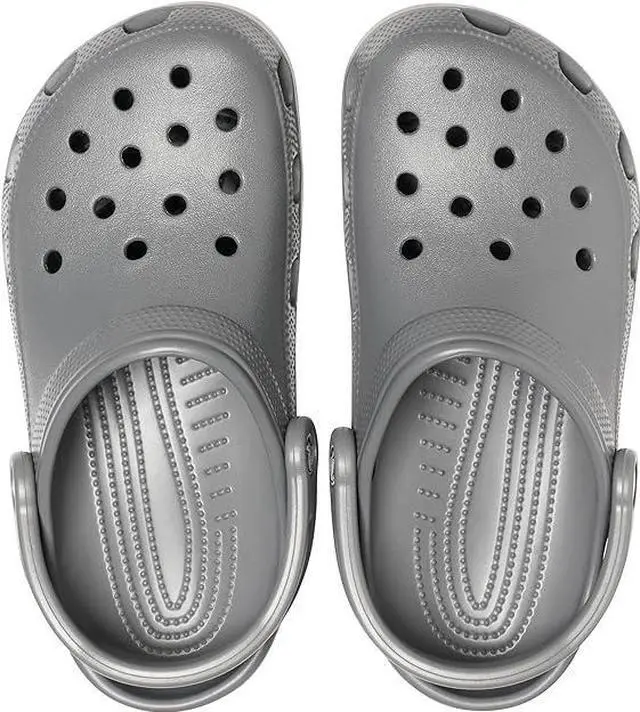 Alt view image 3 of 4 - Crocs Unisex Classic Comfort Lightweight Casual Clogs, Slate Grey, M12