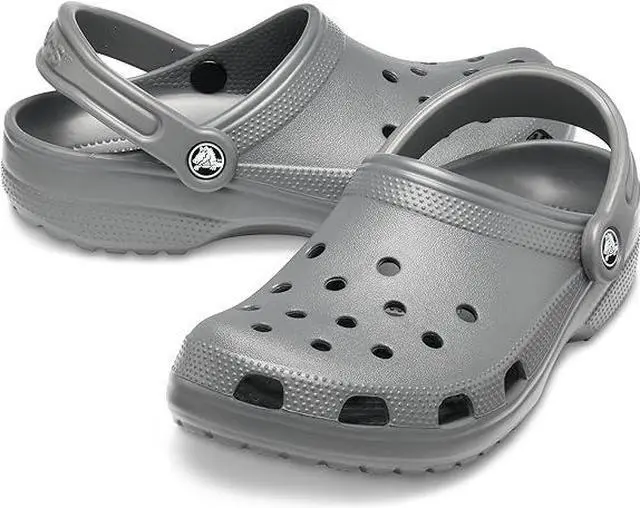 Alt view image 4 of 4 - Crocs Unisex Classic Comfort Lightweight Casual Clogs, Slate Grey, M12