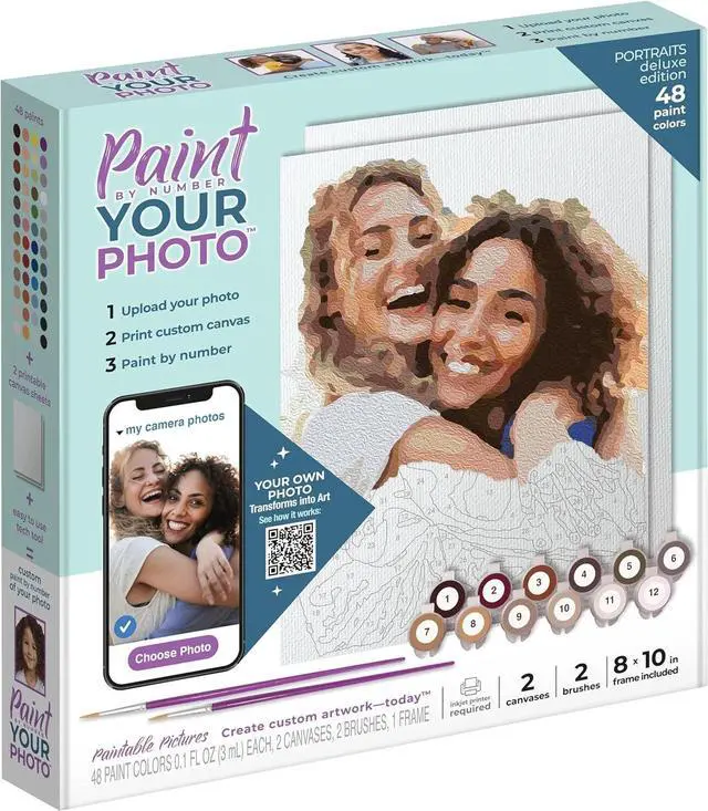 Main image of Paintable Pictures Paint Your Photo by Number Deluxe Edition, Create Custom Art