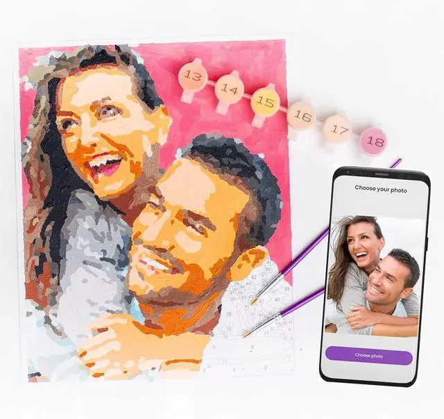 Alt view image 3 of 4 - Paintable Pictures Paint Your Photo by Number Deluxe Edition, Create Custom Art