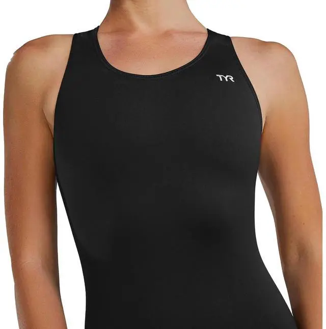 Alt view image 6 of 7 - TYR Women's Comfortable Durafast Elite Maxfit Swimsuit, Black, Size 30