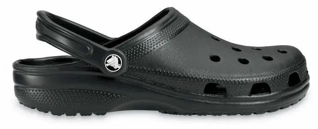 Main image of Crocs Unisex Classic Clog Roomy Fit Waterproof & Comfortable Shoes, Black, Sizes M14