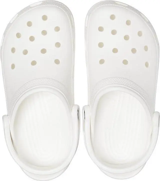 Alt view image 3 of 4 - Crocs Unisex Classic Comfort Lightweight Casual Clogs, White, M13/W15