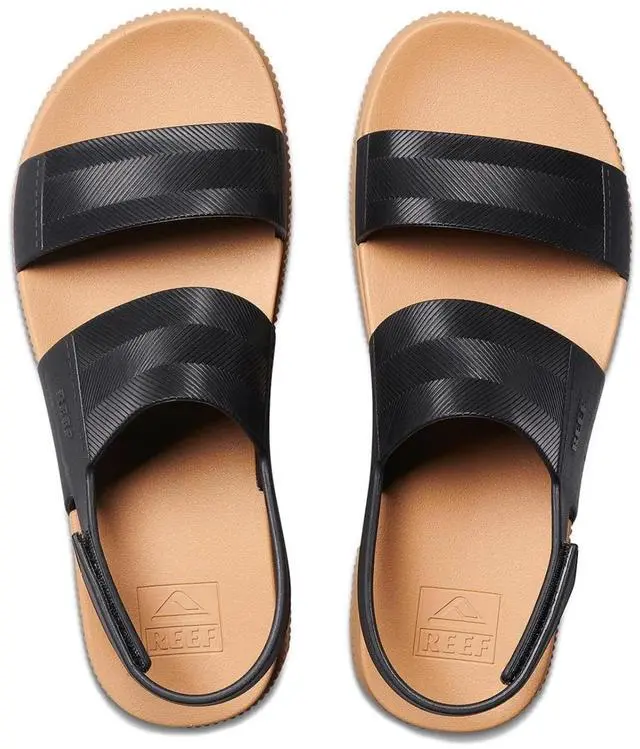 Alt view image 3 of 7 - REEF Women's Water Vista Higher Lightweight Regular Sandal, Black/Tan, Size 10M