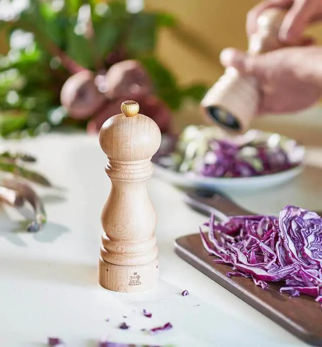 Alt view image 3 of 6 - Peugeot Paris u'Select 7-Inch Adjustable Manual Pepper Mill, Natural Wood