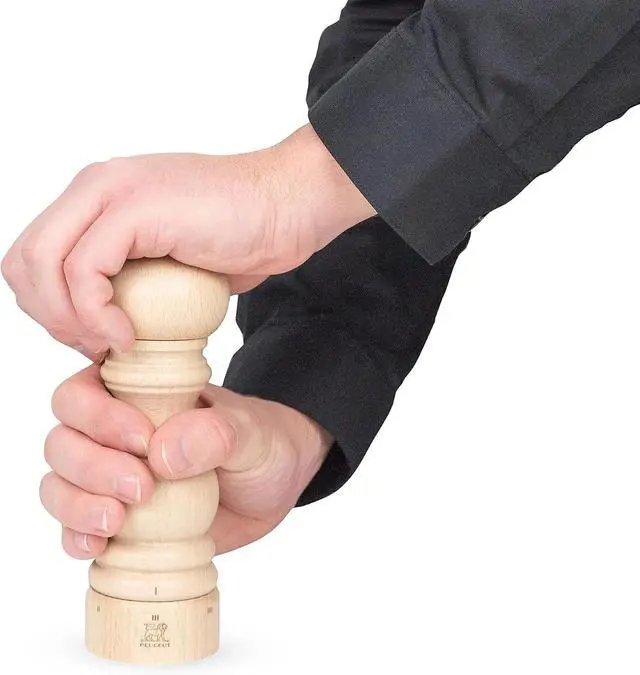 Alt view image 5 of 6 - Peugeot Paris u'Select 7-Inch Adjustable Manual Pepper Mill, Natural Wood