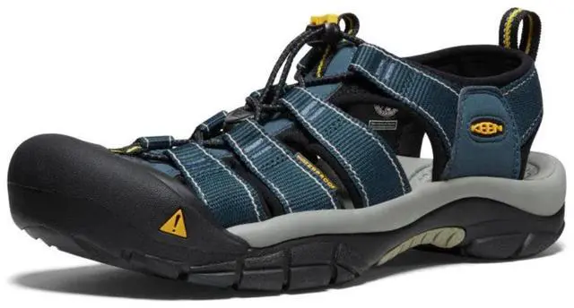 Main image of KEEN Men's Newport H2 Closed Toe Water Sandals - Navy/Medium Grey, Size 11