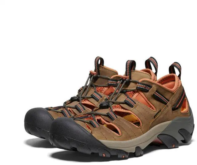 Alt view image 2 of 4 - KEEN Men's Arroyo II Closed Toe Hiking Sandals, Black Olive/Bombay Brown, Size 10