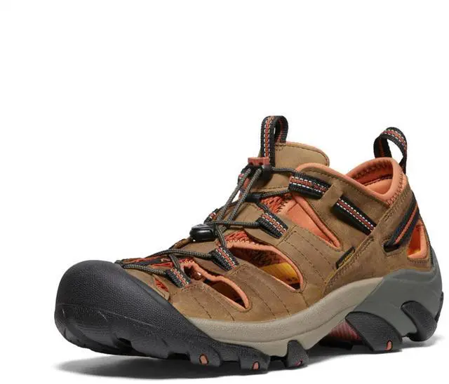 Alt view image 3 of 4 - KEEN Men's Arroyo II Closed Toe Hiking Sandals, Black Olive/Bombay Brown, Size 10