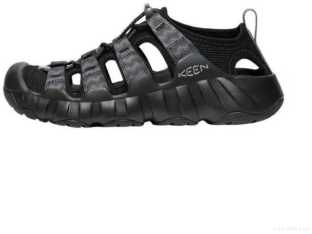 Alt view image 3 of 7 - KEEN Women's Hyperport H2 Regular Hiking Sandals, Black/Steel Grey, Size 9