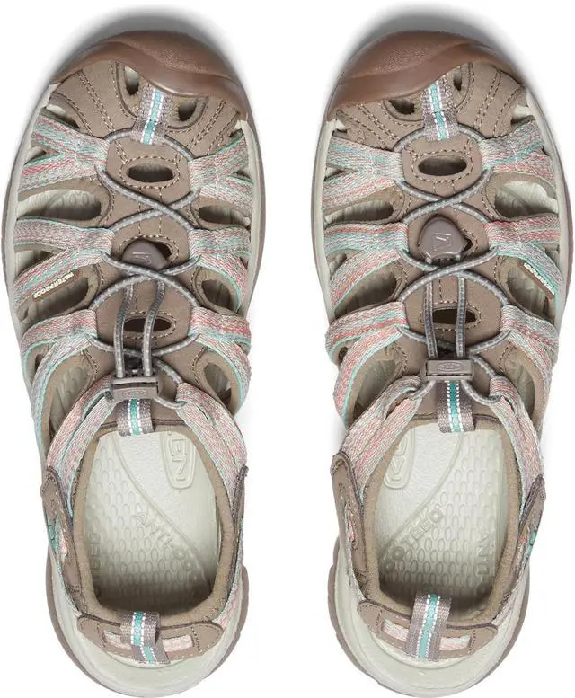 Alt view image 5 of 6 - KEEN Womens Whisper Closed Toe Durable Sandals, Taupe/Coral, Size 7.5