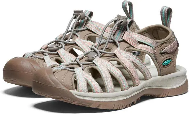 Alt view image 2 of 6 - KEEN Womens Whisper Closed Toe Durable Sandals, Taupe/Coral, Size 8
