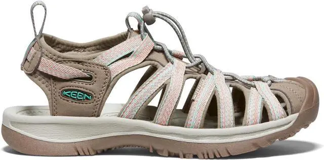 Alt view image 3 of 6 - KEEN Womens Whisper Closed Toe Durable Sandals, Taupe/Coral, Size 9.5
