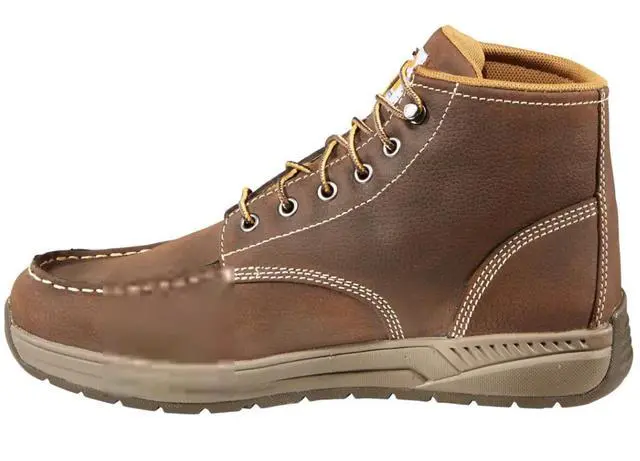Alt view image 3 of 7 - Carhartt Lightweight Wedge Moc Toe Chukka Regular/Wide Boot, Brown, Size W 12