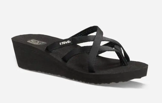 Main image of Teva Women's Mush Mandalyn Wedge Ola 2 Flip-Flop Regular Sandal, Black, Size 8