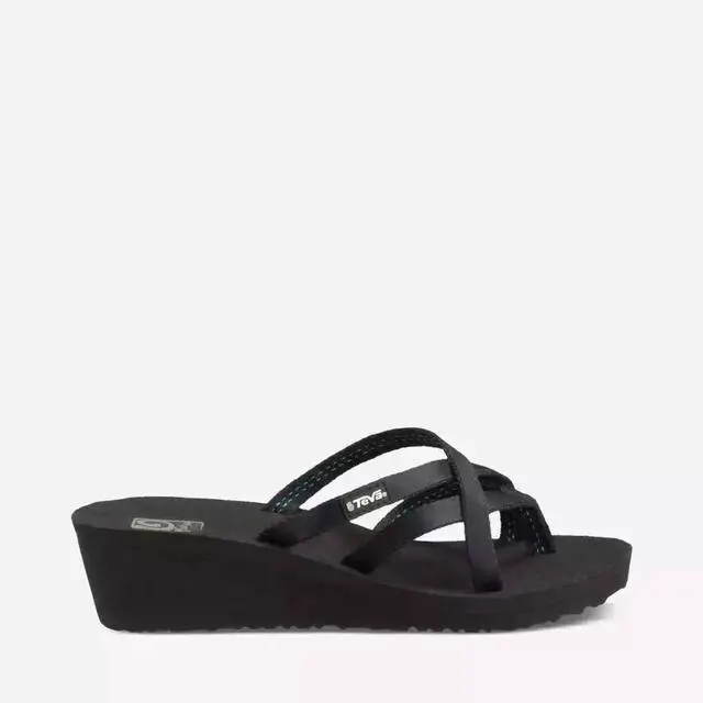 Alt view image 4 of 5 - Teva Women's Mush Mandalyn Wedge Ola 2 Flip-Flop Regular Sandal, Black, Size 11