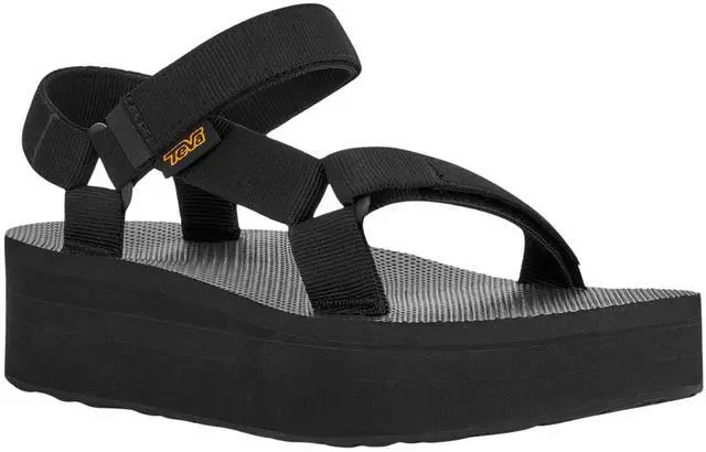 Main image of Teva Women's Lightweight Flatform Universal Regular Sandal, Black, Size 9