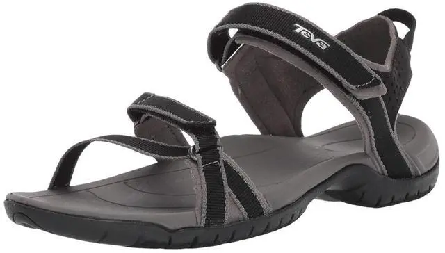 Main image of Teva Women's Lightweight Verra Hiking Regular Sandal, Black/Grey, Size 10
