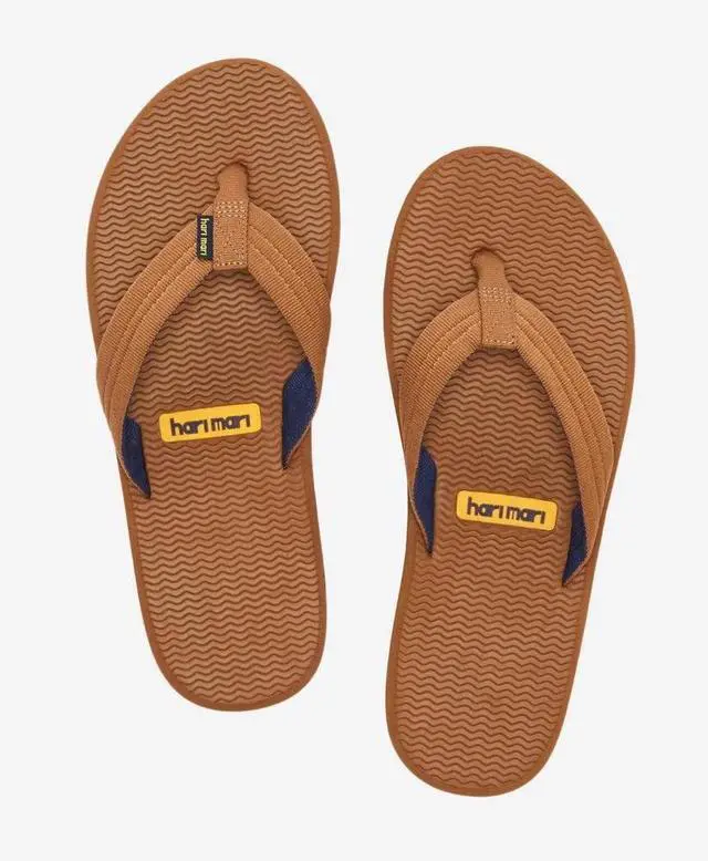 Alt view image 5 of 7 - Hari Mari Men's Dunes Boat Safe Waterproof Flip Flops, Tobacco, Size 13
