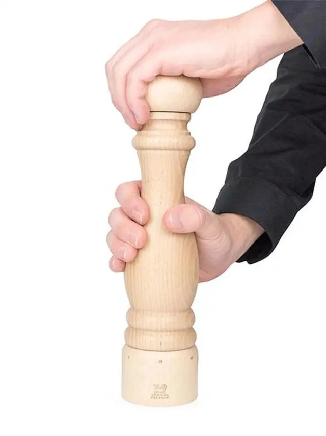 Alt view image 6 of 6 - Peugeot Paris U'Select 12-Inch Wood Pepper Grinder/Mill, Natural