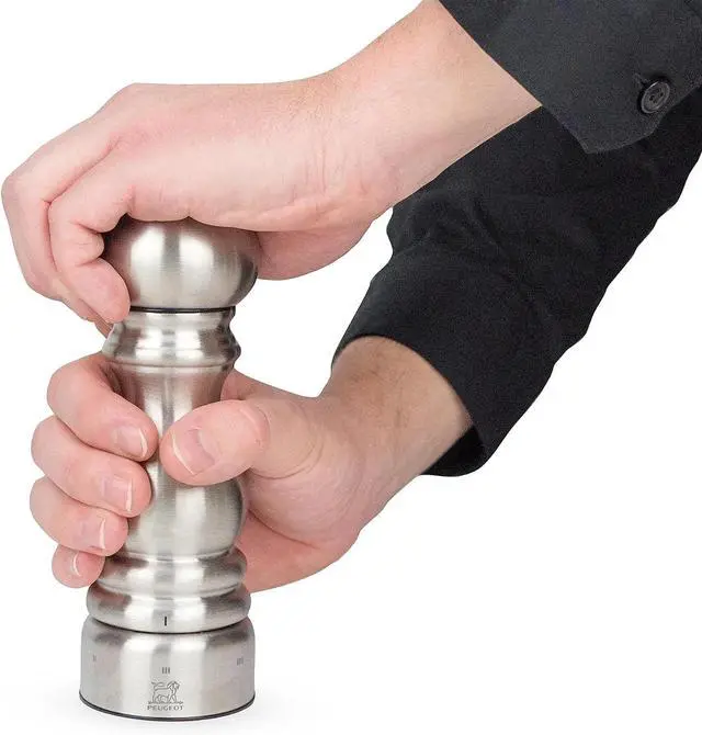 Alt view image 3 of 6 - Peugeot 32487 Paris Chef u'Select 7-Inch Stainless Steel Salt Mill